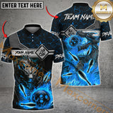 Maxcorners Bowling Fire Dragon Multicolor Customized Name, Team Name 3D Shirts