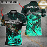 Maxcorners Bowling Fire Dragon Multicolor Customized Name, Team Name 3D Shirts