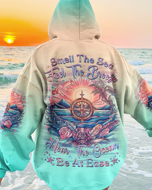 Maxcorners Smell The Sea Feel The Breeze Compass All Over Print LM2101