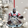 Maxcorners Hockey Goalie Christmas Ornament, Personalized Ornament 2D Flat LM2211
