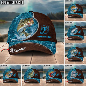Maxcorners Personalized Epic Shudore Fashion Fishing 3D Cap ( Large Mouth Bass, Walleye, Stripped Bass, Trout Fish, Catfish, Crappie, Salmon, Pike )