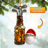 Maxcorners Custom Name Golf and Beer Ornament â€“ Funny Golfer Christmas Decoration, Personalized Golf Ornament and Golf Decor Gift for Men MT1611
