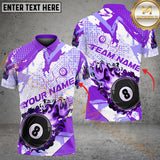 Maxcorners Ball 8 Pool Paint Fire Flame Billiard Jersey Multicolor Options Personalized Name, Team Name 3D Shirt