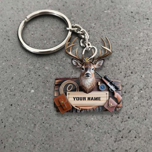 Maxcorners Custom Name Deer Hunter Ornament, Hunting Lover Christmas Gift