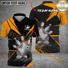 Maxcorners Electric Bowling Jersey Multicolor Option Customized Name, Team Name 3D Polo Shirt