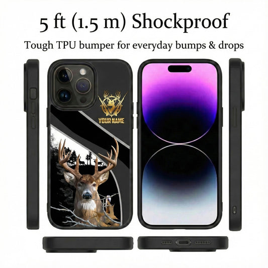 Maxcorners Billiards Purple Graffiti Panda 8 Ball Personalized Name Phone Case