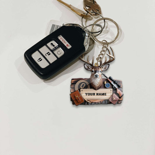 Maxcorners Custom Name Deer Hunter Ornament, Hunting Lover Christmas Gift