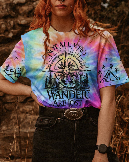 Maxcorners Not All Who Wander Are Lost Tie Dye All Over Print LM2101