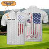 Maxcorners Golf American Customized Name 3D Shirt