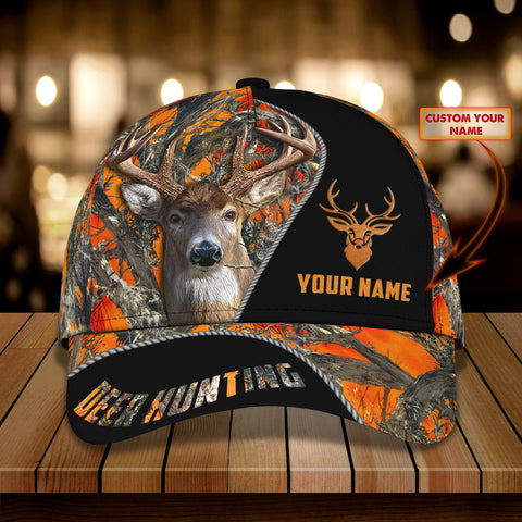 Maxcorners Deer Hunting Orange Camo Classic Personalized Cap