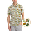 Maxcorners Dachshund Pattern Golf Shirt – Funny Dog Golf Polos For Pet Lovers - Golf Gift For Golfers