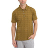 Maxcorners Golden Retriever Golf Shirt, Pattern Golf Shirt, Dog Golf Shirt For Golfers