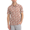 Maxcorners Christmas Golf Shirt, Dachshund Golf Shirt For Men, Pattern Golf Shirt, Toile De Jouy Shirt For Golfer