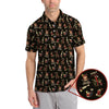 Maxcorners Golf And Transfusion Drink Pattern Polos, Transfusion Golf Shirt For Men, Funny Golf Shirts For Golfers