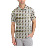 Maxcorners Pattern Golf Shirt For Men, Funny Christmas Golf Shirt, Bigfoot Golf Shirt
