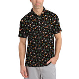 Maxcorners Halloween Golf Shirt, Pattern Golf Shirt For Golfer, Funny Golf Shirt For Men
