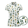 Maxcorners Funny Golf Polos For Men, Golf And Beer Pattern Shirt, Crazy Golf Shirts For Golfers