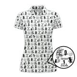 Maxcorners Cat Golf Shirt - Pattern Golf Shirt For Men - Cat Dad Golf Club Shirt For Golfers