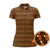 Maxcorners Sasquatch Golf Pattern Shirt, Crazy Golf Shirt For Men, Funny Bigfoot Golf Polos