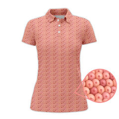 Maxcorners Breast Cancer Golf Shirt, Boobs Pattern Golf Shirt, Funny Golf Shirt For Golfer