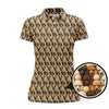 Maxcorners Dog Pattern Golf Shirt, Poodle Golf Shirt, Funny Poodle Golf Shirt For Golfers