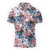 Maxcorners Bigfoot Patriotic Dinosaur Golf Polo Shirt