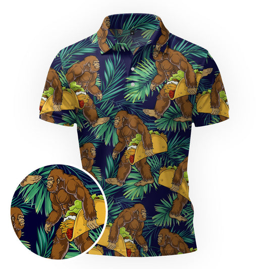 Maxcorners Jungle Tacos Party Golf Polo Shirt