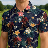 Maxcorners Bigfoot’s Hawaiian Adventure Golf Polo Shirt
