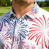 Maxcorners Bigfoot’s T-rex Fireworks Ride Golf Polo Shirt