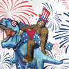 Maxcorners Bigfoot’s T-rex Fireworks Ride Golf Polo Shirt