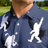 Maxcorners Sasquatch Swing Society Golf Polo Shirt