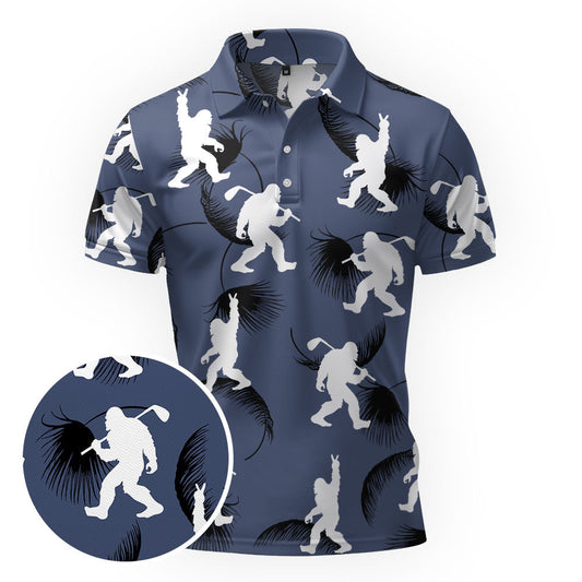 Maxcorners Sasquatch Swing Society Golf Polo Shirt