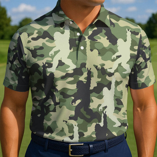 Maxcorners Sasquatch Hide & Seek Golf Polo Shirt