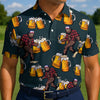 Maxcorners Bigfoot Chugs and Cheers Golf Polo Shirt