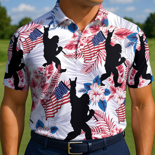 Maxcorners Mythical American Hero Golf Polo Shirt