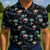 Maxcorners Rainbow Rider Sasquatch Golf Polo Shirt