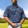 Maxcorners Sasquatch Pool Party Golf Polo Shirt
