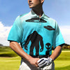 Maxcorners Sasquatch Alien Summit Golf Polo Shirt