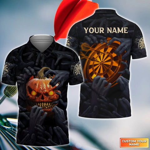 Maxcorners Pumpkin And Darts Personalized 3D All Over Printed Shirt