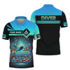 Maxcorners Scuba Diving Explore The Ocean Custom Name 3D Shirt Personalized Gift For Diver Lovers LM2111