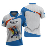 MaxCorners Golf Lover Customized Name 3D Polo Shirt For Men