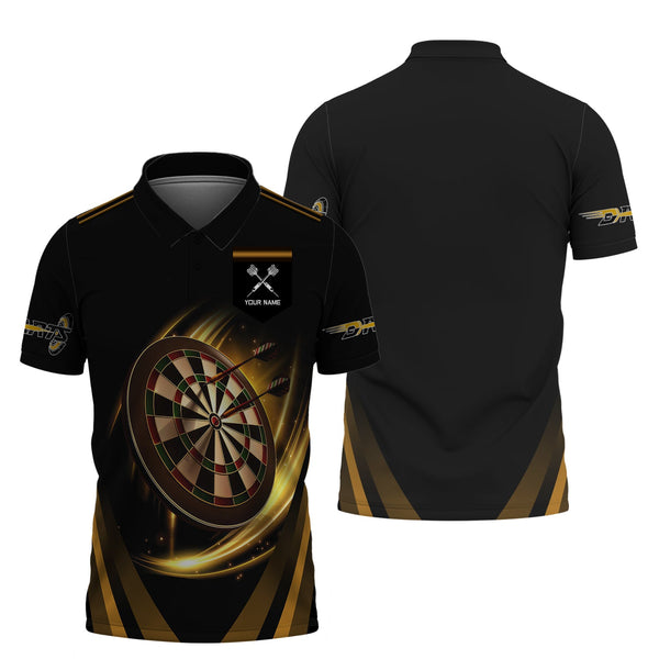 MaxCorners Darts Lover Customized Name 3D Polo Shirt For Men