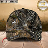 Maxcorners Deer Hunting Hunter American Flag Camo Personalized Cap (8 Colors)