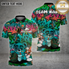 Maxcorners Bowling Shirt Graffiti Sleepy Bear Multioptions Personalized Name, Team Name Unisex 3D Shirt (4 Colors)