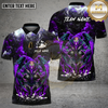 Maxcorners Bowling Shirt Bowling Phoenix King Red Thunder Multi Options Personalized Name, Team Name 3D Shirt
