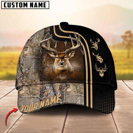 Maxcorners Deer Hunting Camouflage Dotted Pattern Personalized Cap 3D Printed Multicolor (6 colors)