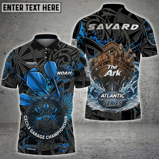 Maxcorners Dart Blue Steel Triple Dart Precision Multicolor Options Personalized Name, Team Name 3D Shirt For CGC