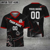 Maxcorners Volleyball Color Options Personalized Name 3D V-neck T-Shirt