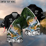 Maxcorner Walleyes Fishing Tree Personalized 3D Hawaiian Shirt