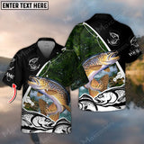 Maxcorner Trout Fishing Tree Personalized 3D Hawaiian Shirt